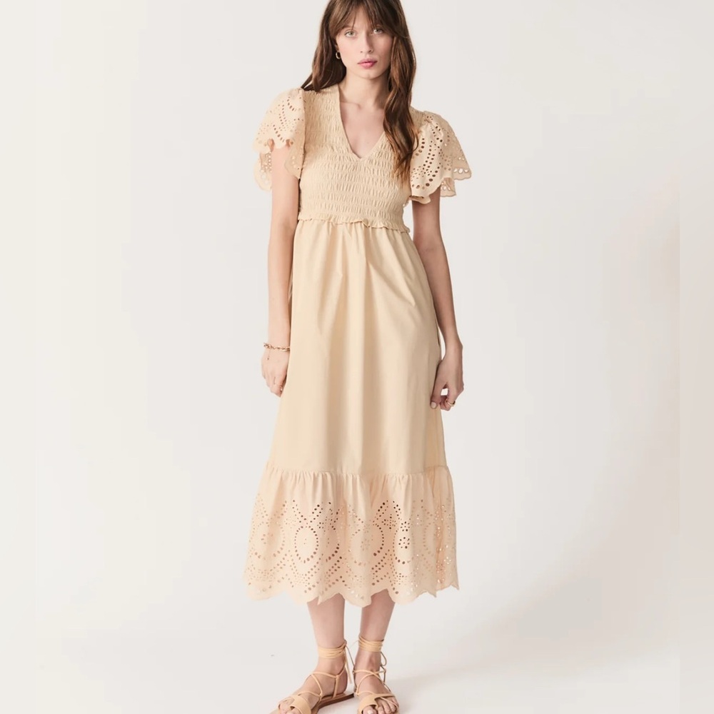 NWT Deluc Avis cotton eyelet dress MSRP $129